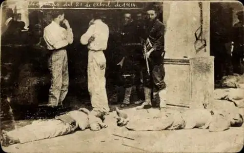 Foto Ak Veracruz Mexico, Tampico Zwischenfall 21. April 1914