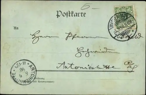 Mondschein Ak  Ostseebad Warnemünde Rostock, Am Spill