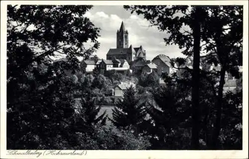 Ak Schmallenberg im Sauerland, Teilansicht