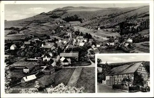 Ak Düdinghausen Medebach im Sauerland, Gesamtansicht, Gasthaus Frese