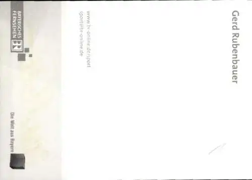 Ak Schauspieler Gerd Rubenbauer, Portrait, Autogramm