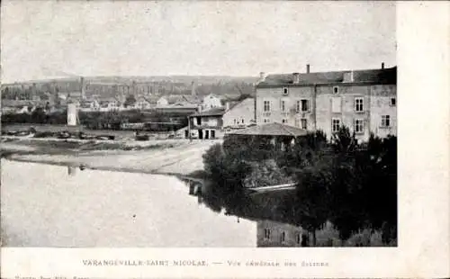 Ak Varangeville Meurthe et Moselle, Saint Nicolas, Vue Generale des Salines