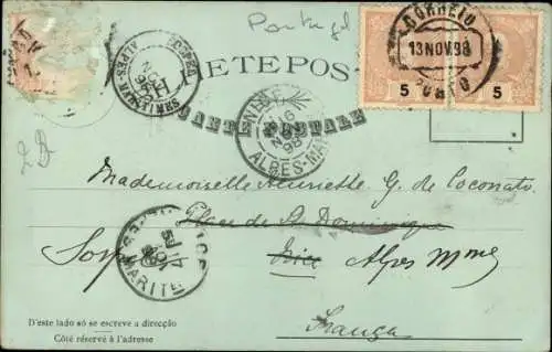 Ak Königin Amelia von Portugal, Portrait