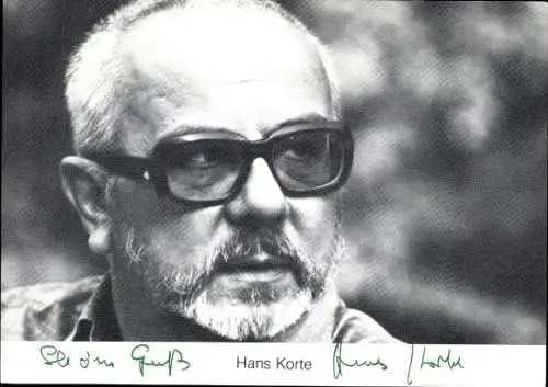 Ak Schauspieler Hans Korte, Portrait, Autogramm