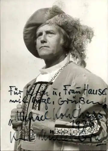Ak Schauspieler Kurt Müller-Graf, Portrait, Autogramm