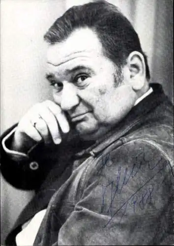 Ak Schauspieler Klaus Löwitsch, Portrait, Autogramm