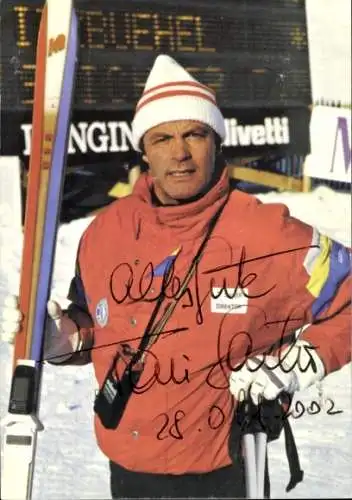 Ak Schauspieler Toni Sailer, Portrait, Autogramm, Ski