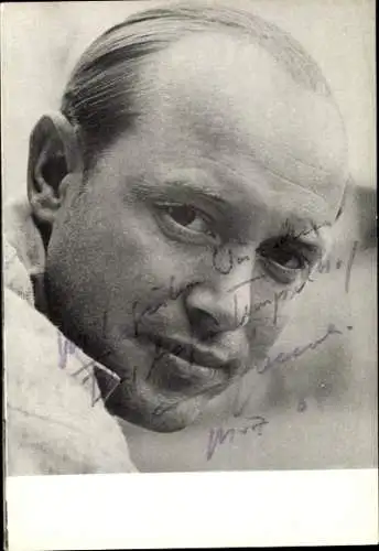 Ak Schauspieler Ernst Jacobi, Portrait, Autogramm