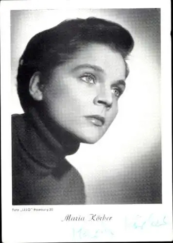Ak Schauspielerin Maria Körber, Portrait, Autogramm