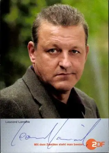 Ak Schauspieler Leonard Lansink, Portrait, Autogramm, ZDF