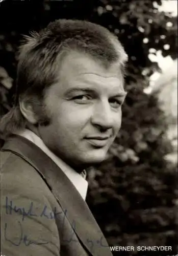 Ak Schauspieler Werner Schneyder, Portrait, Autogramm
