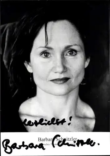 Ak Schauspielerin Barbara Schnitzler, Portrait, Autogramm