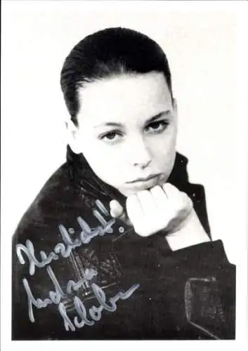 Ak Schauspielerin Andrea Schober, Portrait, Autogramm