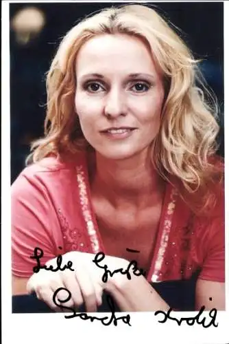 Ak Schauspielerin Sandra Krolik, Portrait, Autogramm
