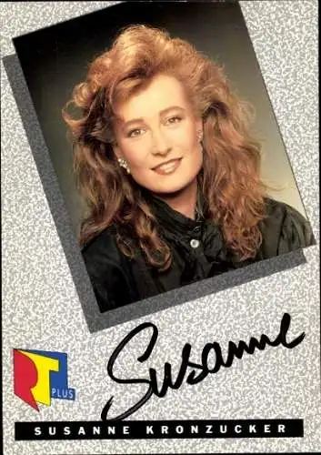 Ak Schauspielerin Susanne Kronzucker, Portrait, Autogramm, RTLplus