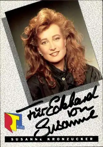 Ak Schauspielerin Susanne Kronzucker, Portrait, Autogramm, RTLplus