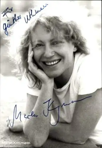 Ak Schauspielerin Maren Kroymann, Portrait, Autogramm