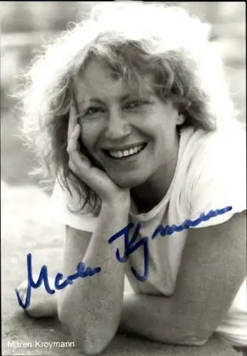Ak Schauspielerin Maren Kroymann, Portrait, Autogramm