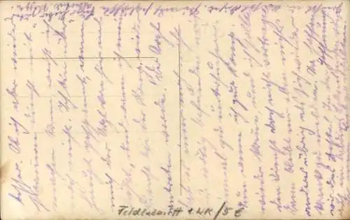 Foto Ak Blick zu einem Feldlazarett, I WK