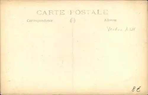 Foto Ak Verdun Meuse, Teilansicht, Kriegszerstörungen, I WK