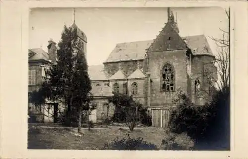 Foto Ak Verdun Meuse, Kirche, Kriegszerstörungen, I WK
