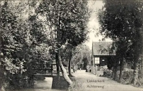 Ak Lekkerkerk Südholland, Achterweg