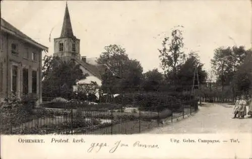 Ak Ophemert Gelderland Niederlande, Protest. Kirche