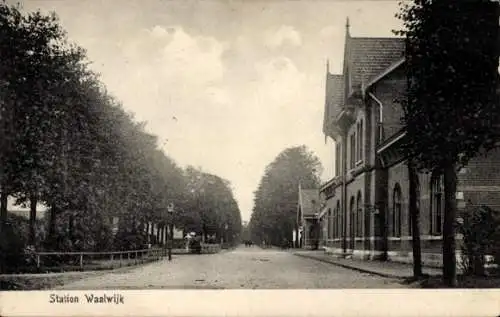 Ak Waalwijk Nordbrabant Niederlande, Bahnhof