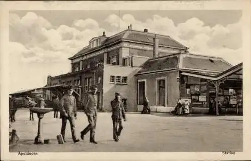 Ak Apeldoorn-Gelderland, Bahnhof