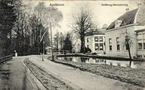 Ak Apeldoorn-Gelderland, Griftbrug, Deventerweg