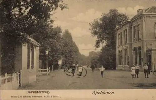 Ak Apeldoorn-Gelderland, Deventerweg