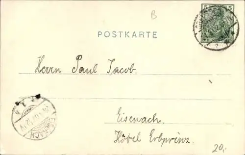 Ak Greußen in Thüringen, Bahnhofstraße