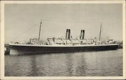 Ak Dampfer SS Bretagne, CGT, French Line