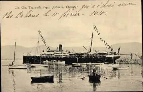 Ak Dampfer General Chanzy, CGT, French Line