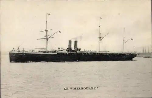 Ak Dampfer Le Melbourne, Messageries Maritimes