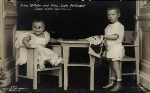 Ak Prinz Wilhelm und Prinz Louis Ferdinand von Preußen, Liersch 2046