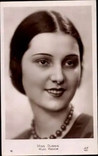 Ak Miss Russland, Schönheitskönigin, Portrait