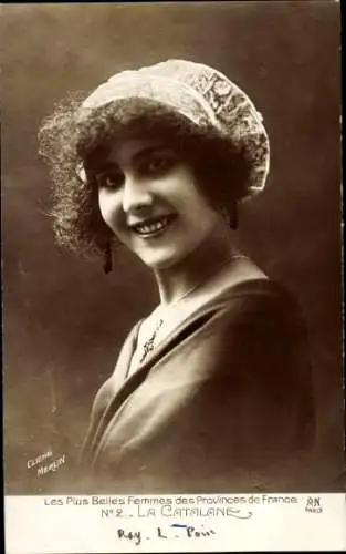 Ak Les plus belles femmes des provinces de France, La Catalane