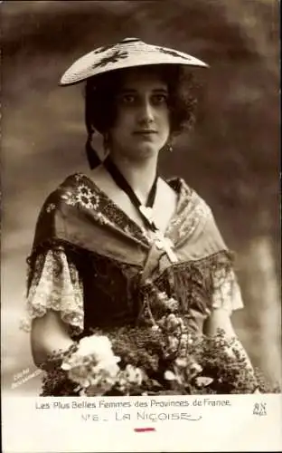 Ak Les plus belles femmes des provinces de France, La Nicoise