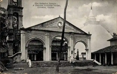 Ak Colombo Sri Lanka Ceylon, Kelaniya-Tempel