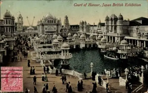 Ak London, Japan British Exhibition, Court of Honour