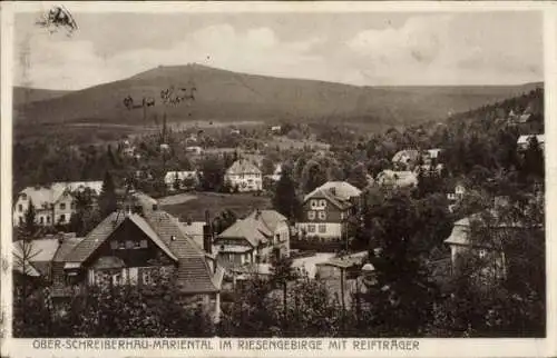 Ak Marienthal Szklarska Poręba Schreiberhau Riesengebirge Schlesien, Panorama mit Reifträger