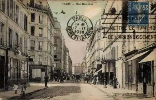 Ak Paris 17., Rue Berzélius