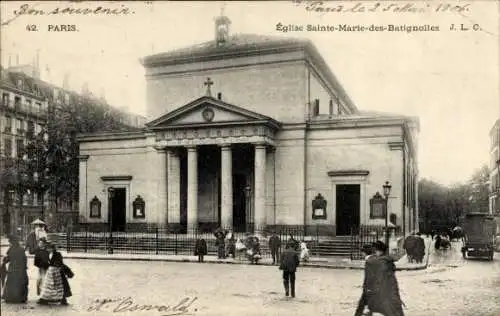 Ak Paris 17. Jahrhundert, Kirche Sainte-Marie des Batignolles