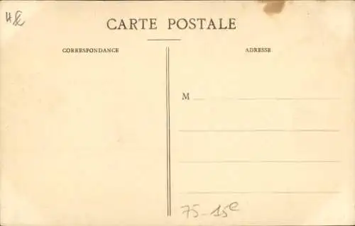 Postkarte Paris XV Vaugirard, Rue St Charles, Die große Seine-Flut Januar 1910