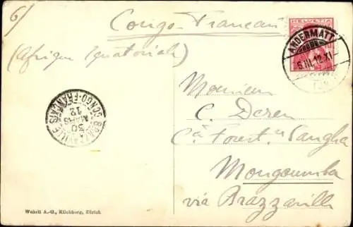 Ak Schweiz, Bobbahn, Rodler