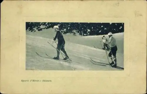Präge Ak Wintersport, Skiläufer