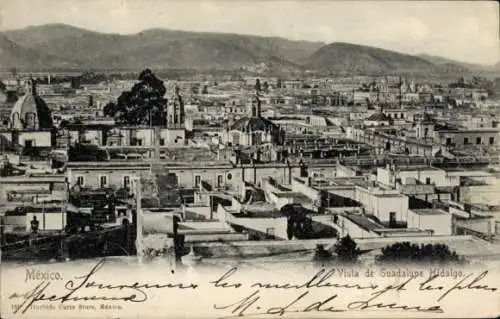 Ak Guadalupe Hidalgo Mexiko-Stadt, Gesamtansicht