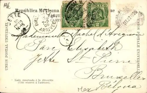 Ak Guadalupe Hidalgo Mexiko-Stadt, Gesamtansicht