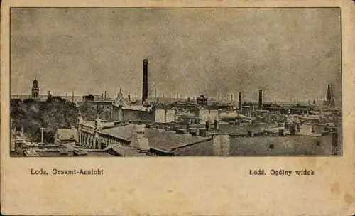 Ak Łódź Lodz Lodsch Polen, Gesamtansicht